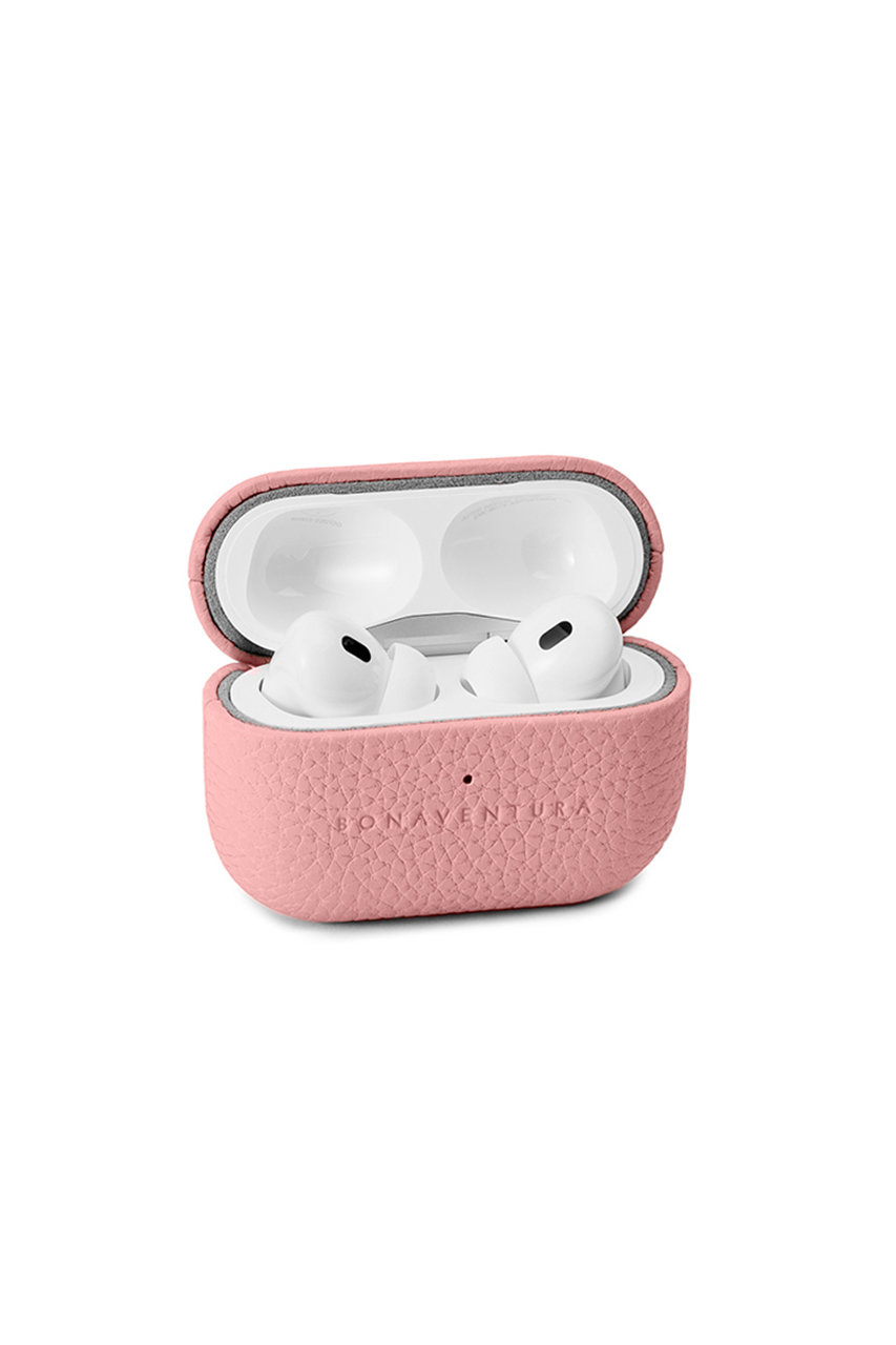 ボナベンチュラ/BONAVENTURAの【UNISEX】エアポッズプロ 2 ケース シュリンクレザー (AirPods Pro 第2世代)(コーラルピンク/BAPT4-ET)