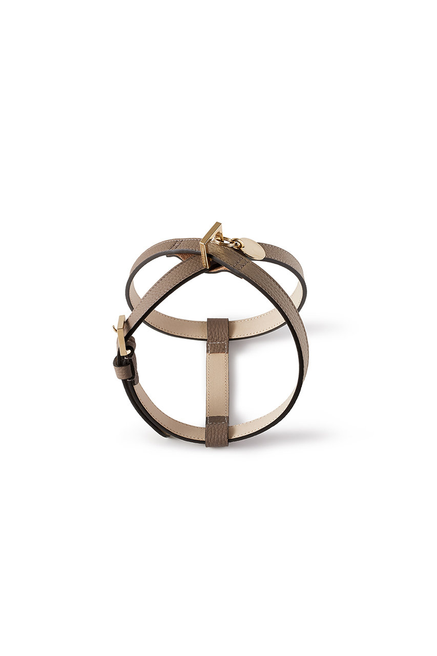 ボナベンチュラ/BONAVENTURAの【ペット】BONAVENTURA × FRIDA Firenze  ハーネス 30 シュリンクレザー(エトープ/BHNT30-AP)