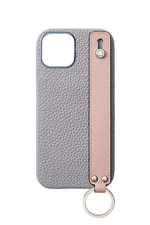 iPhone16 ハンドル付き バックカバーケース シュリンクレザー