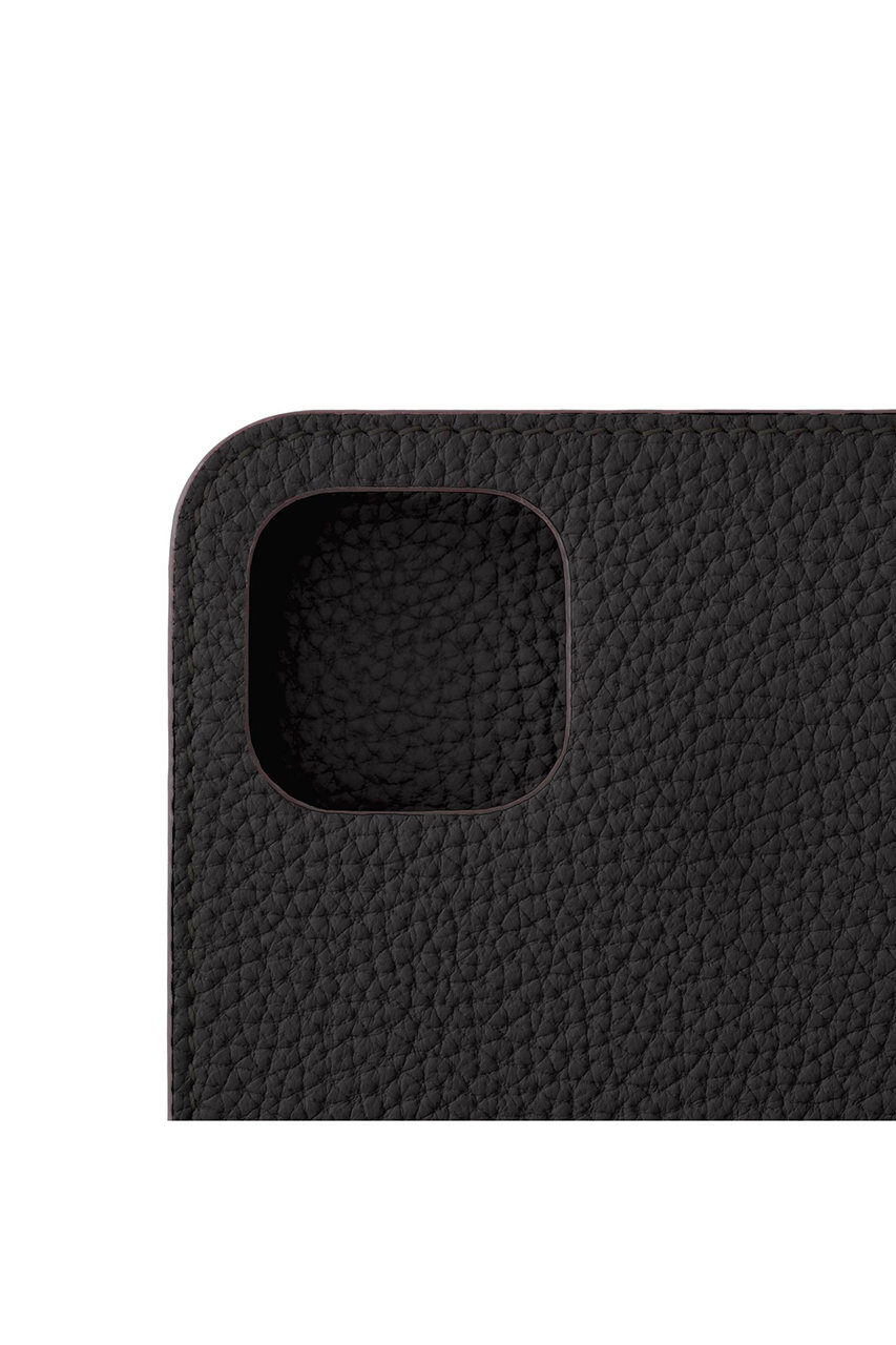 【色: エトープ × アザレ】【ボナベンチュラ】 ダイアリーケース (iPhon iPhone 15 Pro) ダイアリーケース シュリンクレザー