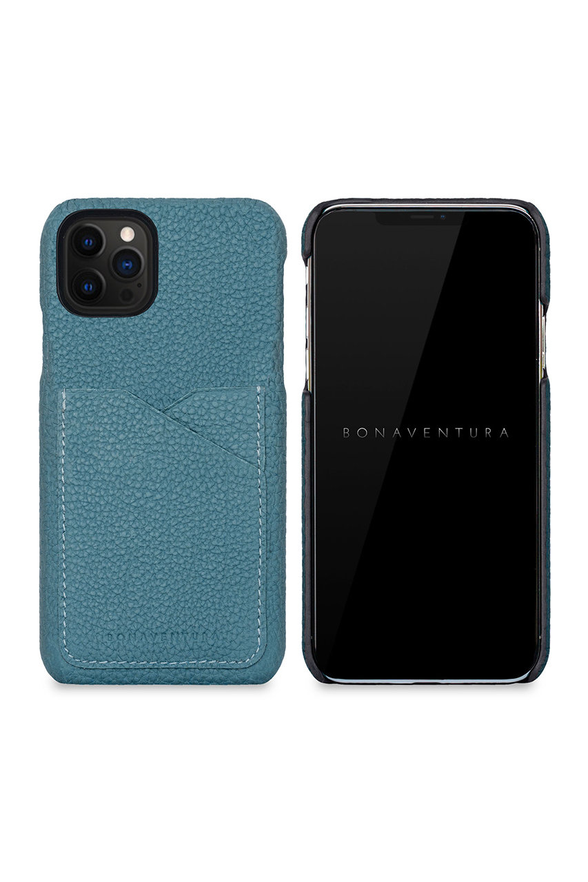 ボナベンチュラ/BONAVENTURAの【UNISEX】iPhone12/12Pro バックカバーケース シュリンクレザー(ブルーシアン/BPCT12-BC)