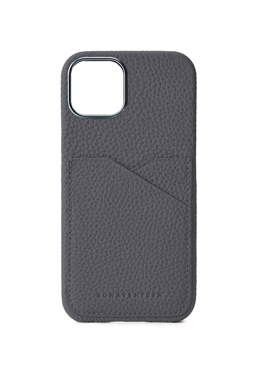 ボナベンチュラ/BONAVENTURAの【UNISEX】iPhone15 バックカバーケース シュリンクレザー(チャコールグレー/BPCT15P-AP)