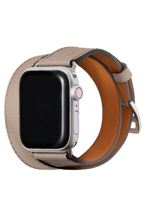 ボナベンチュラ/BONAVENTURAのダブルトゥール Apple Watch レザーバンド ノービレレザー (アダプター：シルバー)(149900/149902)