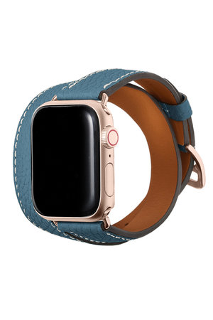 ボナベンチュラ/BONAVENTURAのダブルトゥール Apple Watch レザーバンド シュリンクレザー (アダプター：ゴールド)(149900/149902)