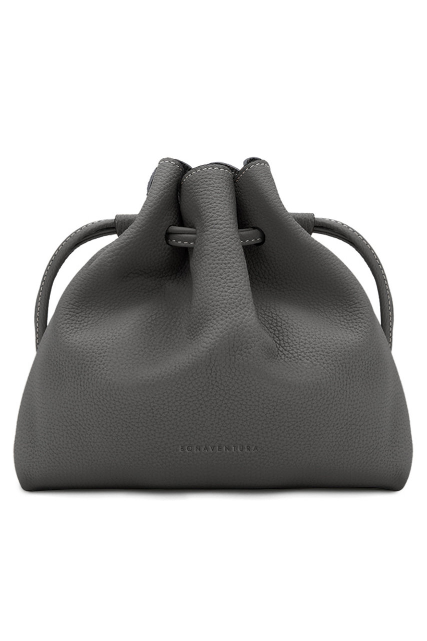 BONAVENTURA ノア バッグ シュリンクレザー (チャコールグレー, F) ボナベンチュラ ELLE SHOP BONAVENTURA ノア バッグ シュリンクレザー (チャコールグレー, F) ボナベンチュラ ELLE SHOP