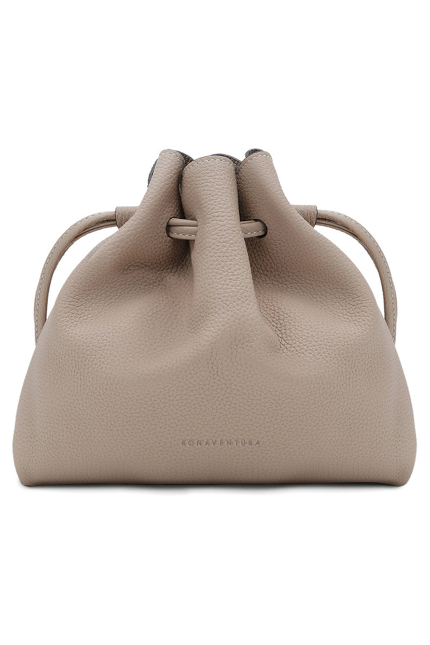 BONAVENTURA ノア バッグ シュリンクレザー (グレージュ, F) ボナベンチュラ ELLE SHOP BONAVENTURA ノア バッグ シュリンクレザー (グレージュ, F) ボナベンチュラ ELLE SHOP