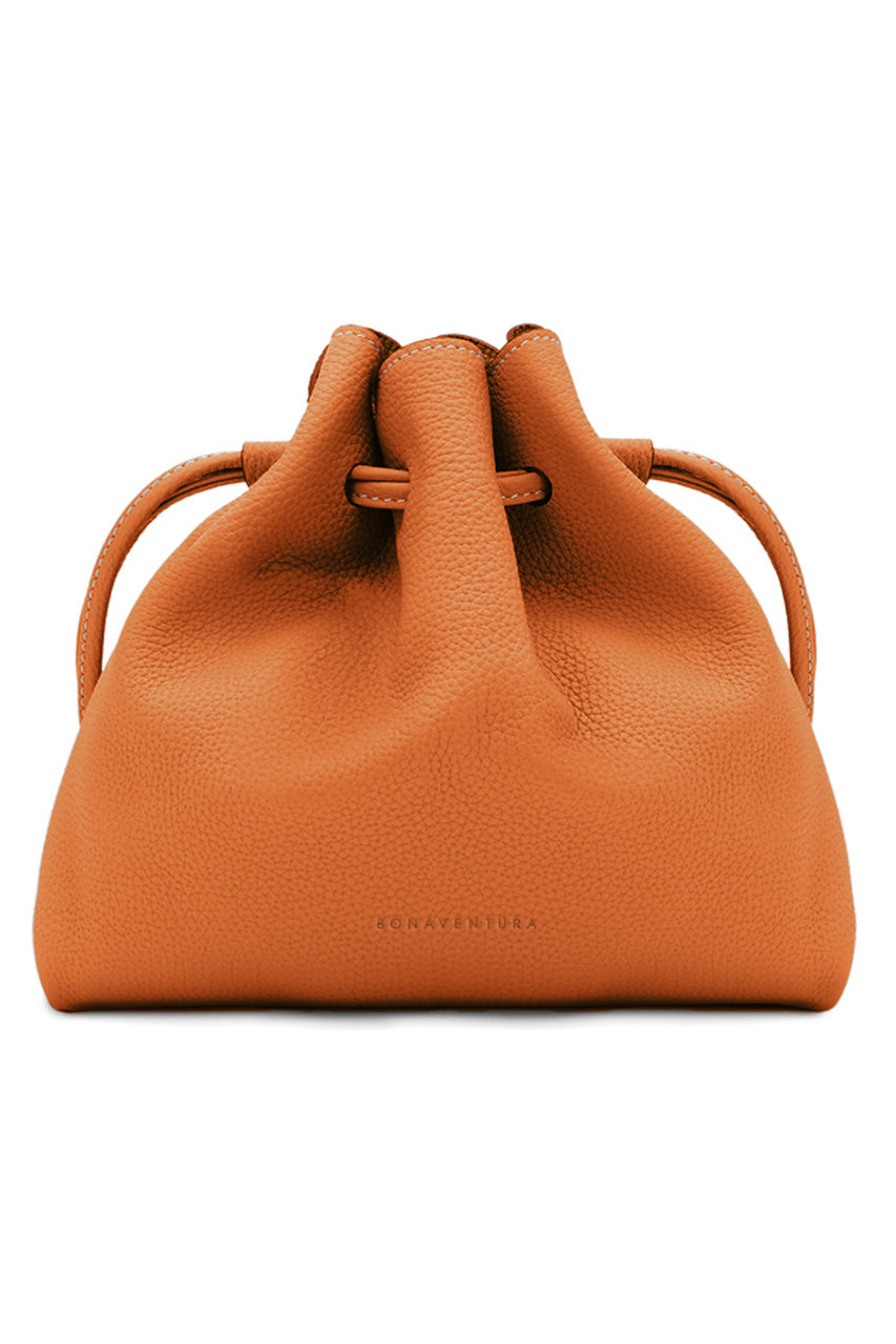 BONAVENTURA ノア バッグ シュリンクレザー (オレンジ, F) ボナベンチュラ ELLE SHOP BONAVENTURA ノア バッグ シュリンクレザー (オレンジ, F) ボナベンチュラ ELLE SHOP