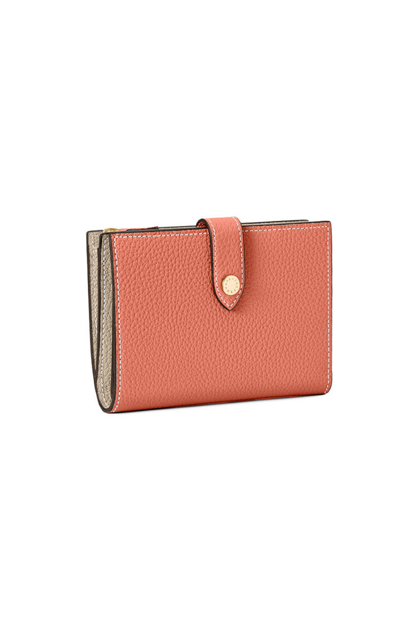 BONAVENTURA ベルテッド マルチミディアムウォレット (テラコッタオレンジ×グレージュ, F) ボナベンチュラ ELLE SHOP