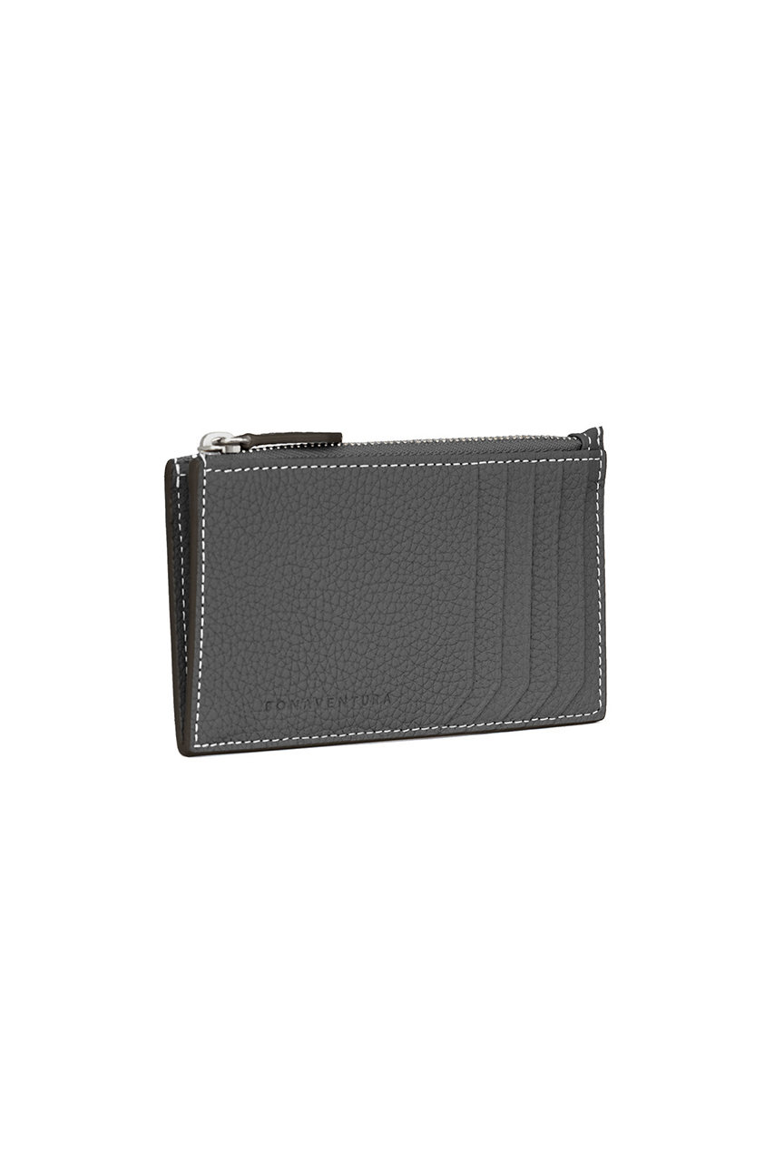 BONAVENTURA ミニジップ ウォレット シュリンクレザー (チャコールグレー x トゥルーグレー, F) ボナベンチュラ ELLE SHOP BONAVENTURA ミニジップ ウォレット シュリンクレザー (チャコールグレー x トゥルーグレー, F) ボナベンチュラ ELLE SHOP