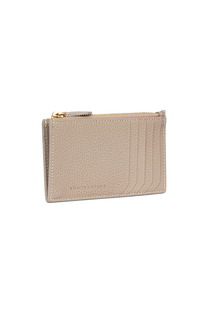 BONAVENTURA ミニジップ ウォレット シュリンクレザー (グレージュ x ベイビーピンク, F) ボナベンチュラ ELLE SHOP BONAVENTURA ミニジップ ウォレット シュリンクレザー (グレージュ x ベイビーピンク, F) ボナベンチュラ ELLE SHOP