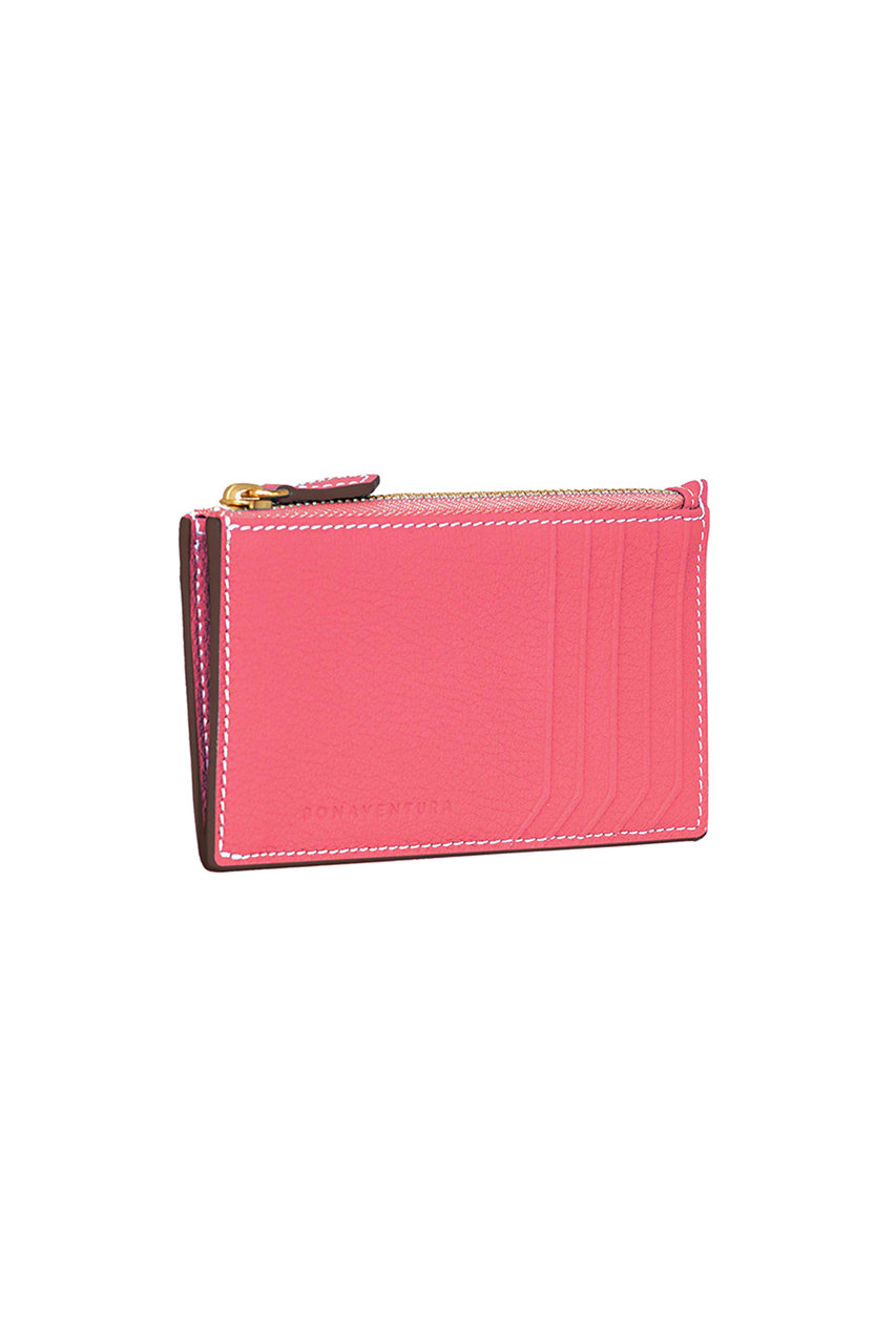 BONAVENTURA ミニジップ ウォレット シュリンクレザー (アザレピンク, F) ボナベンチュラ ELLE SHOP BONAVENTURA ミニジップ ウォレット シュリンクレザー (アザレピンク, F) ボナベンチュラ ELLE SHOP