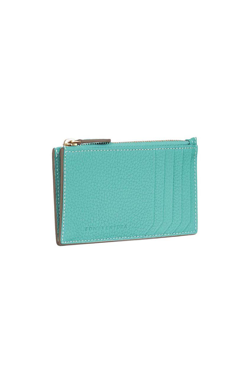 BONAVENTURA ミニジップ ウォレット シュリンクレザー (アトールブルー, F) ボナベンチュラ ELLE SHOP BONAVENTURA ミニジップ ウォレット シュリンクレザー (アトールブルー, F) ボナベンチュラ ELLE SHOP