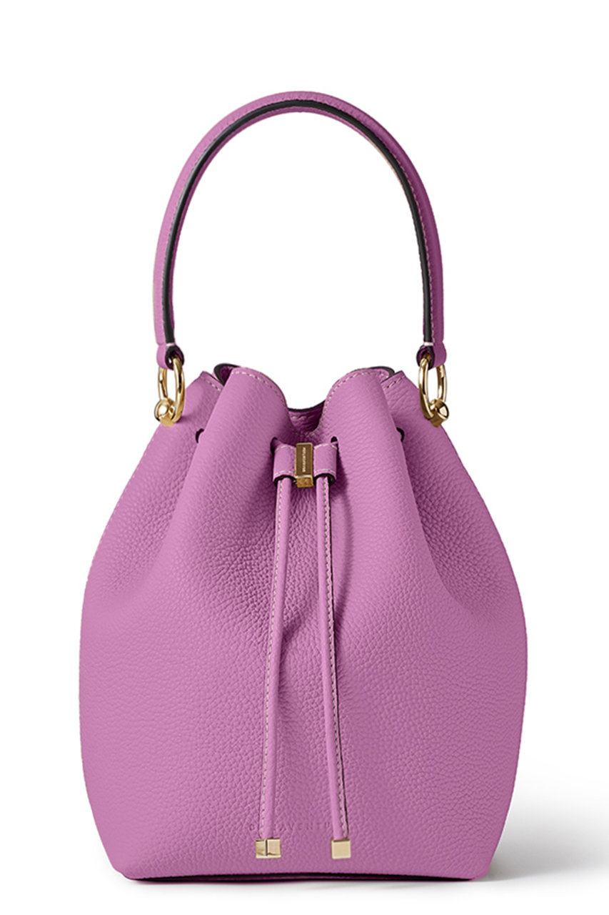 BONAVENTURA アンジェリカ バケットバッグ シュリンクレザー (パールパープル, F) ボナベンチュラ ELLE SHOP BONAVENTURA アンジェリカ バケットバッグ シュリンクレザー (パールパープル, F) ボナベンチュラ ELLE SHOP