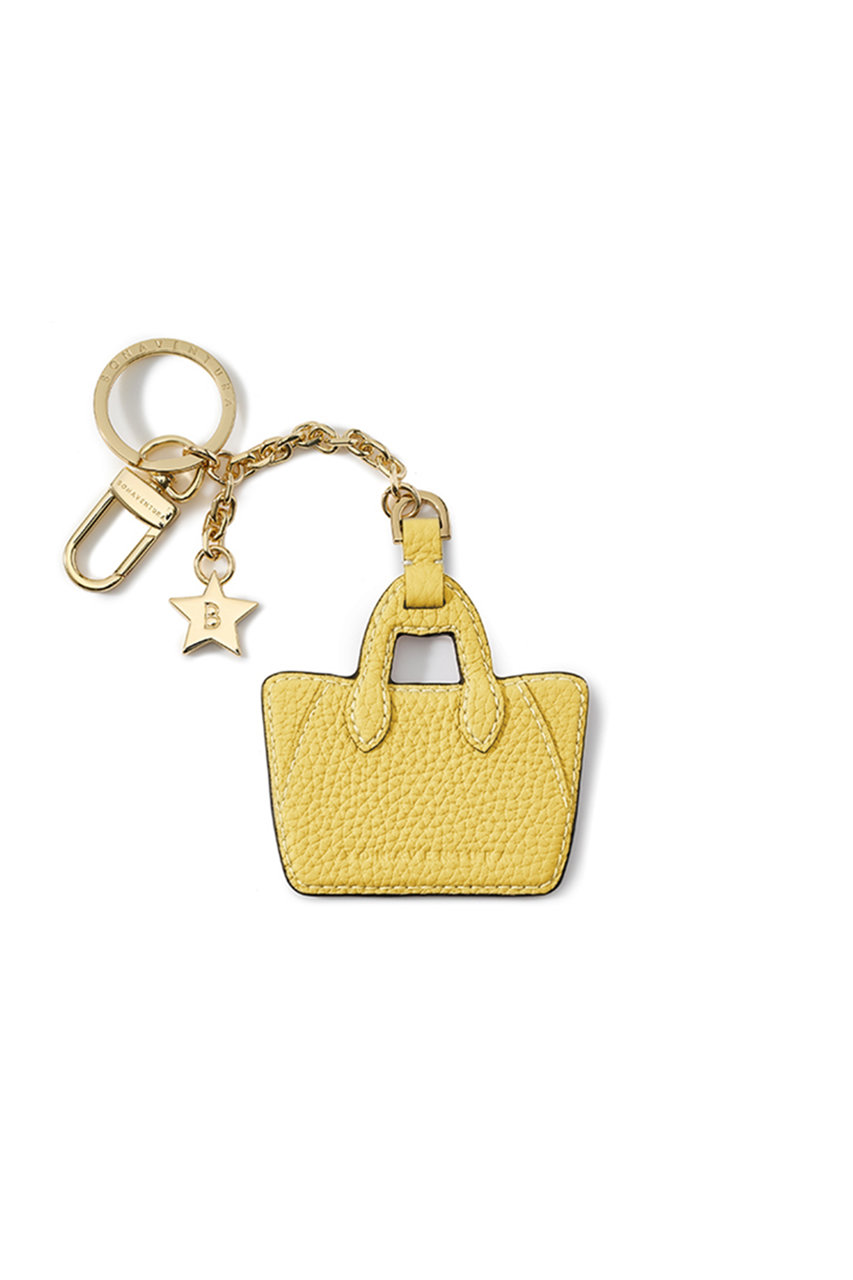 BONAVENTURA 【UNISEX】レザー ミア バッグ キーホルダー (イエロー×エトープ, F) ボナベンチュラ ELLE SHOP BONAVENTURA 【UNISEX】レザー ミア バッグ キーホルダー (イエロー×エトープ, F) ボナベンチュラ ELLE SHOP