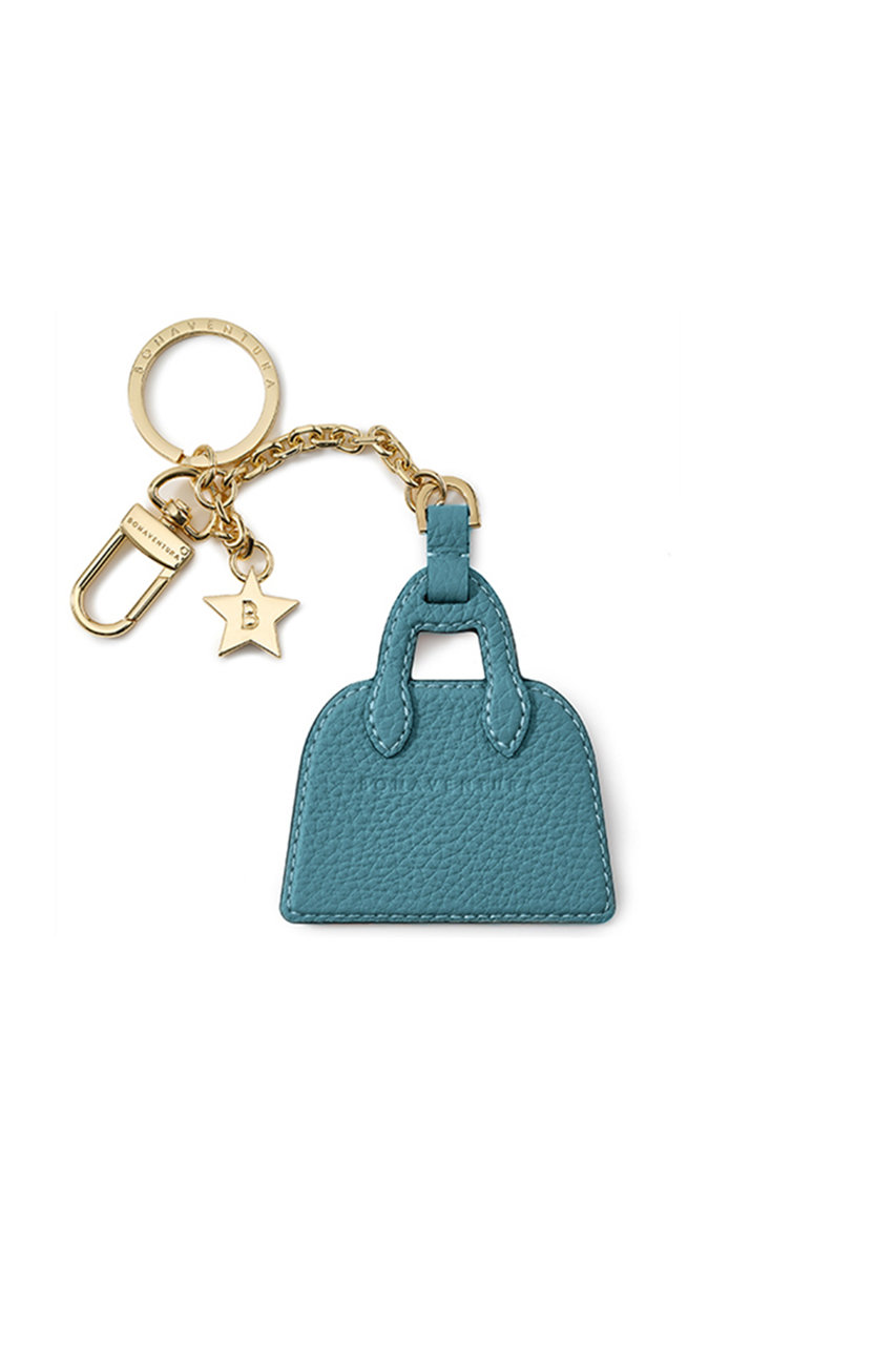 BONAVENTURA 【UNISEX】レザー エマ バッグ キーホルダー (シアン×グレージュ, F) ボナベンチュラ ELLE SHOP BONAVENTURA 【UNISEX】レザー エマ バッグ キーホルダー (シアン×グレージュ, F) ボナベンチュラ ELLE SHOP