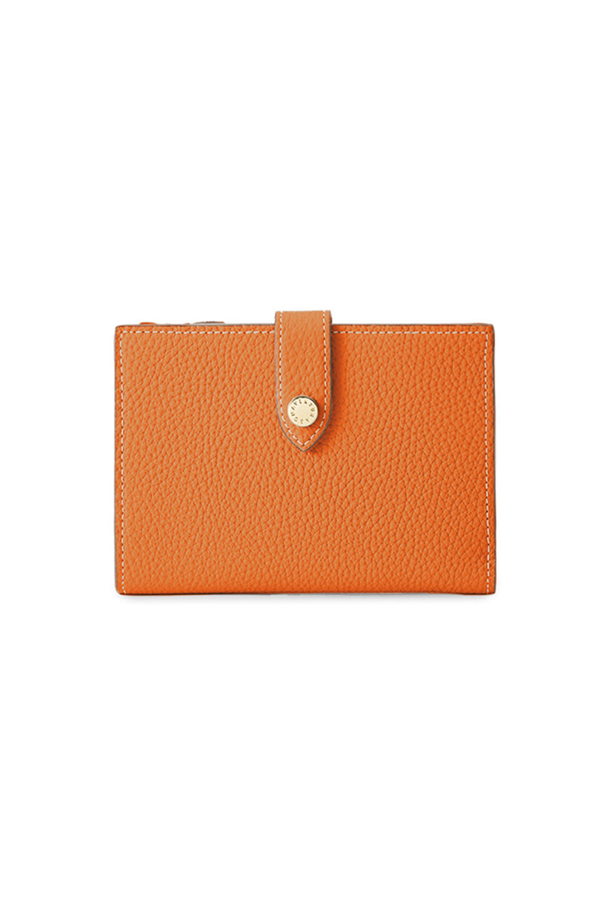 ボナベンチュラ／BONAVENTURA 財布 ウォレット レディース 女性 女性用 レザー 革 本革 オレンジ  BWAT7 Compact Wallet スモールウォレット ユニセックス 小銭入れあり 三つ折り シボ革 シュリンクレザー スモール ウォレット シュリンクレザー – BONAVENTURA (ボナベンチュラ)