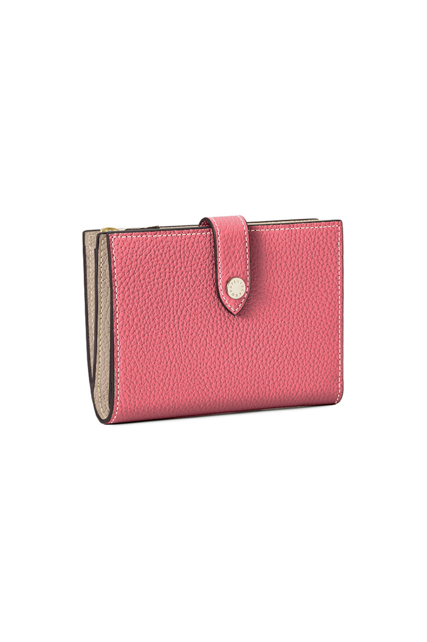 ボナベンチュラ/BONAVENTURAの【UNISEX】ベルテッド マルチ ウォレット シュリンクレザー (ミディアム)(アザレ×グレージュ/BWAT31R-GGCP)