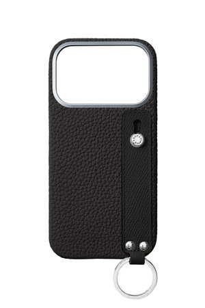 ボナベンチュラ/BONAVENTURAのiPhone17 ハンドル付き バックカバーケース シュリンクレザー