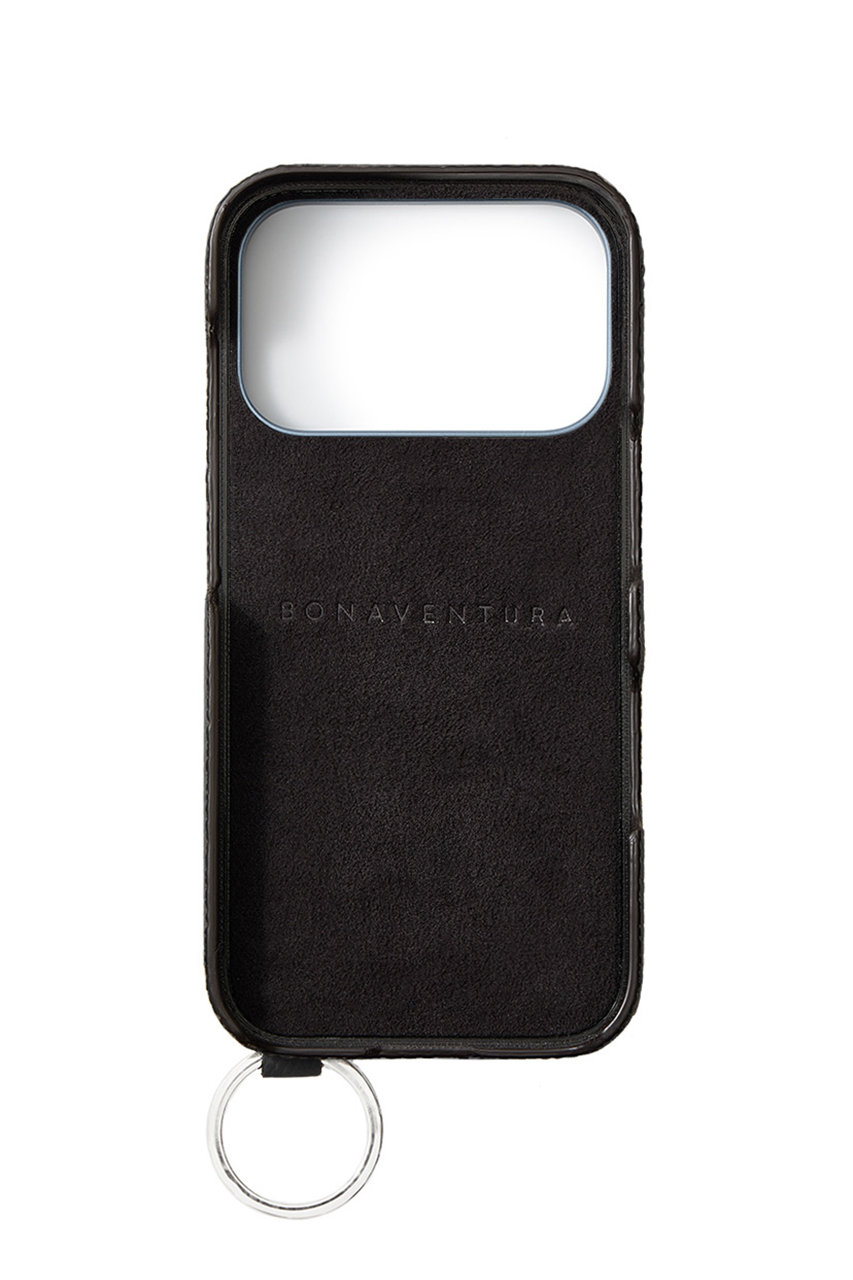 BONAVENTURA iPhone17用ケース ブラック iPhone 17) ダイアリーケース リザードエンボスレザー – BONAVENTURA