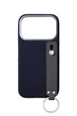 iPhone17 ハンドル付き バックカバーケース シュリンクレザー