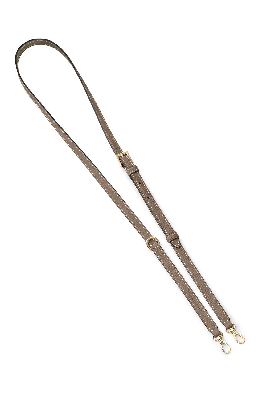 ボナベンチュラ/BONAVENTURAのDリング付き アジャスタブル ショルダー ストラップ シュリンクレザー (ゴールド)(エトープ/BSRT9G-GGBP)