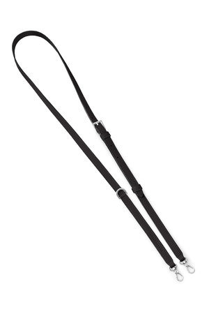 ボナベンチュラ/BONAVENTURAのDリング付き アジャスタブル ショルダー ストラップ シュリンクレザー (シルバー)(140900/140903)