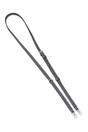 ボナベンチュラ/BONAVENTURAのDリング付き アジャスタブル ショルダー ストラップ シュリンクレザー (シルバー)(140900/140903)