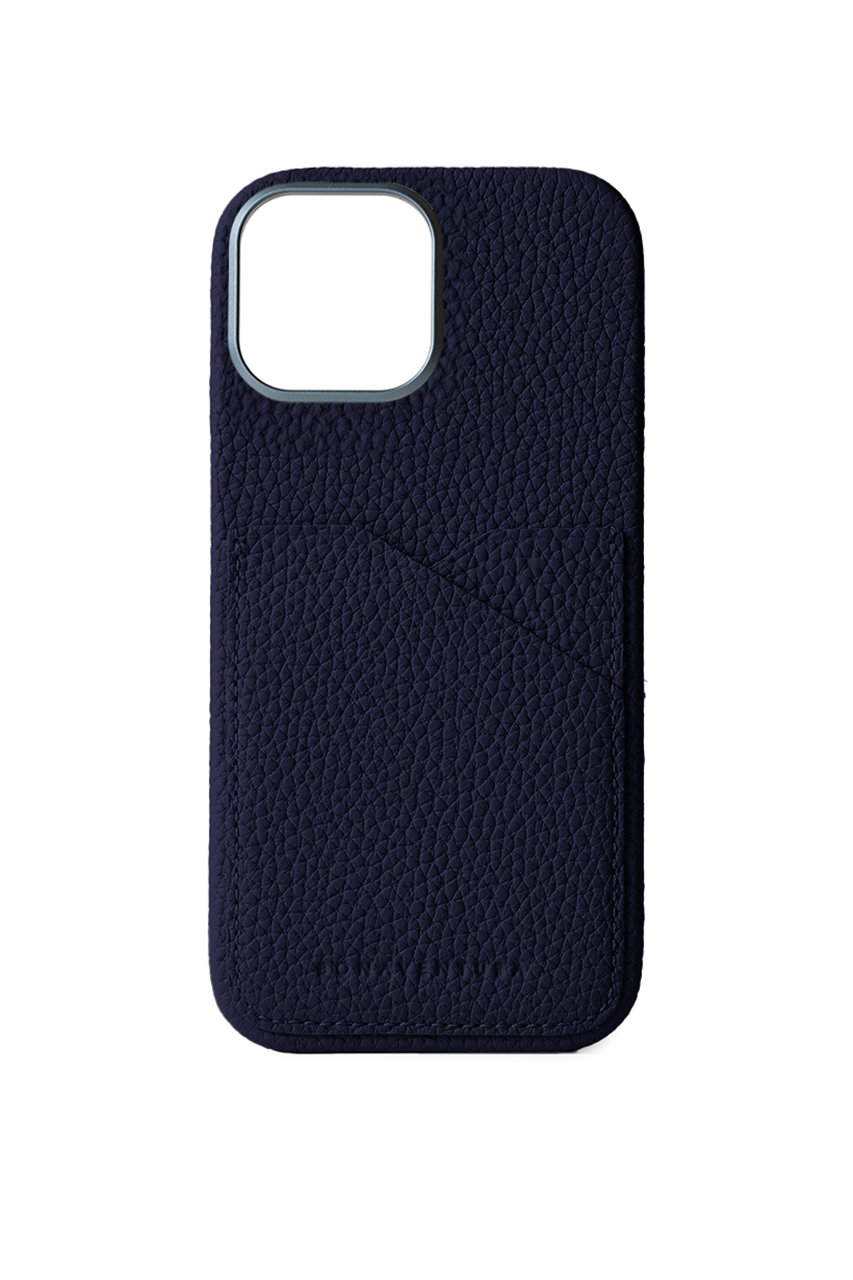 ボナベンチュラ/BONAVENTURAのiPhone17 バックカバーケース シュリンクレザー(ネイビー/BPCT17P-OR)