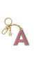 イニシャルチャーム キーホルダー (A) ボナベンチュラ/BONAVENTURA アザレ×グレージュ