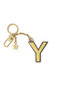 イニシャルチャーム キーホルダー (Y) ボナベンチュラ/BONAVENTURA イエロー×エトープ