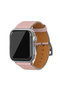【季節限定】シュリンク Apple Watch レザーバンド【38mm/40mm/41mm/42mm S/Mサイズ】(アダプター：シルバー) ボナベンチュラ/BONAVENTURA サクラピンク