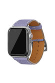 【季節限定】シュリンク Apple Watch レザーバンド【38mm/40mm/41mm/42mm S/Mサイズ】(アダプター：シルバー)