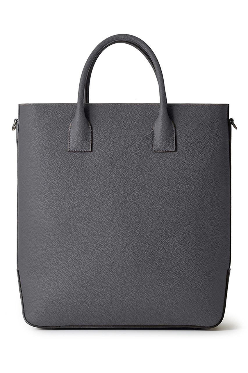 ボナベンチュラ/BONAVENTURAのフィリッポ バーティカルトート シュリンクレザー(チャコールグレー/BBMT5-BK)