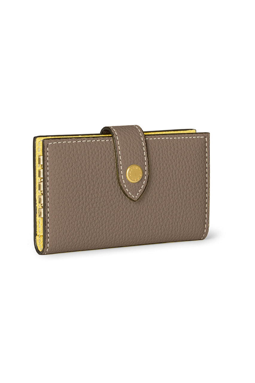 ボナベンチュラ/BONAVENTURAのベルテッド キーケース シュリンクレザー(エトープ×イエロー/BKCT4-GGCP)