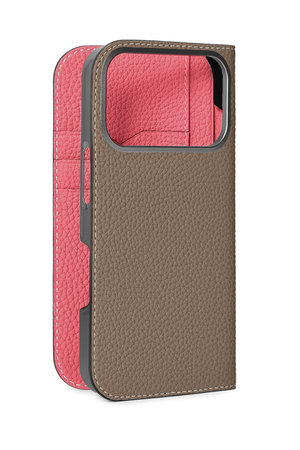 ボナベンチュラ/BONAVENTURAのiPhone 18 Pro ダイアリーケース シュリンクレザー(141000/141001)