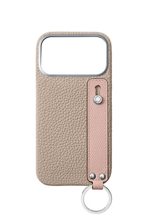 ボナベンチュラ/BONAVENTURAのiPhone 18 Pro Max ハンドル付き バックカバーケース シュリンクレザー