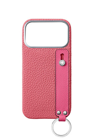 ボナベンチュラ/BONAVENTURAのiPhone 18 Pro Max ハンドル付き バックカバーケース シュリンクレザー