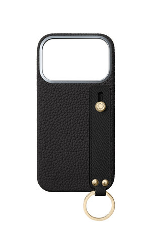 ボナベンチュラ/BONAVENTURAのiPhone 18 Pro ハンドル付き バックカバーケース シュリンクレザー (ゴールド)(141000/141001)