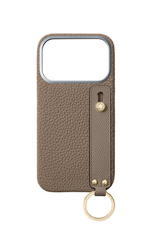 ボナベンチュラ/BONAVENTURAのiPhone 18 Pro ハンドル付き バックカバーケース シュリンクレザー (ゴールド)(141000/141001)