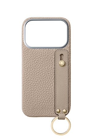 ボナベンチュラ/BONAVENTURAのiPhone 18 Pro ハンドル付き バックカバーケース シュリンクレザー (ゴールド)(141000/141001)