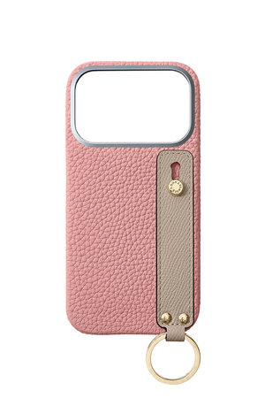 ボナベンチュラ/BONAVENTURAのiPhone 18 Pro ハンドル付き バックカバーケース シュリンクレザー (ゴールド)(141000/141001)