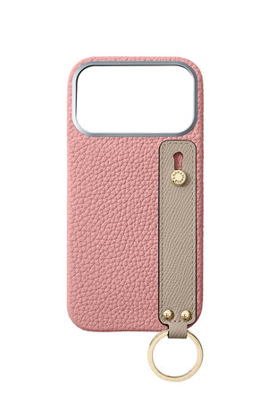 ボナベンチュラ/BONAVENTURAのiPhone 18 Pro Max ハンドル付き バックカバーケース シュリンクレザー (ゴールド)(141000/141001)