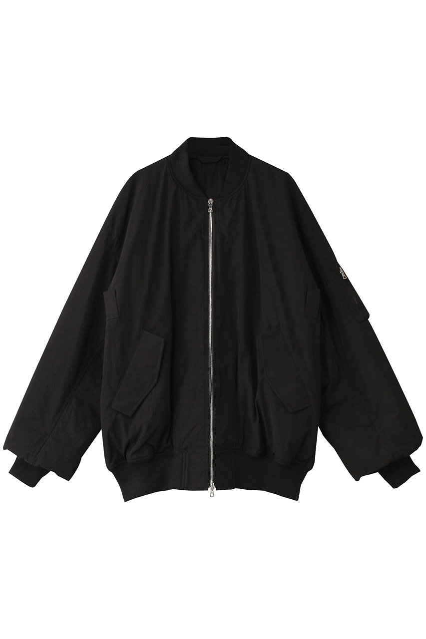 シュタイン/sssteinの【MEN】WINDPROOF NYLON OVERSIZED FLIGHT JACKET(ブラック/ST.1057)