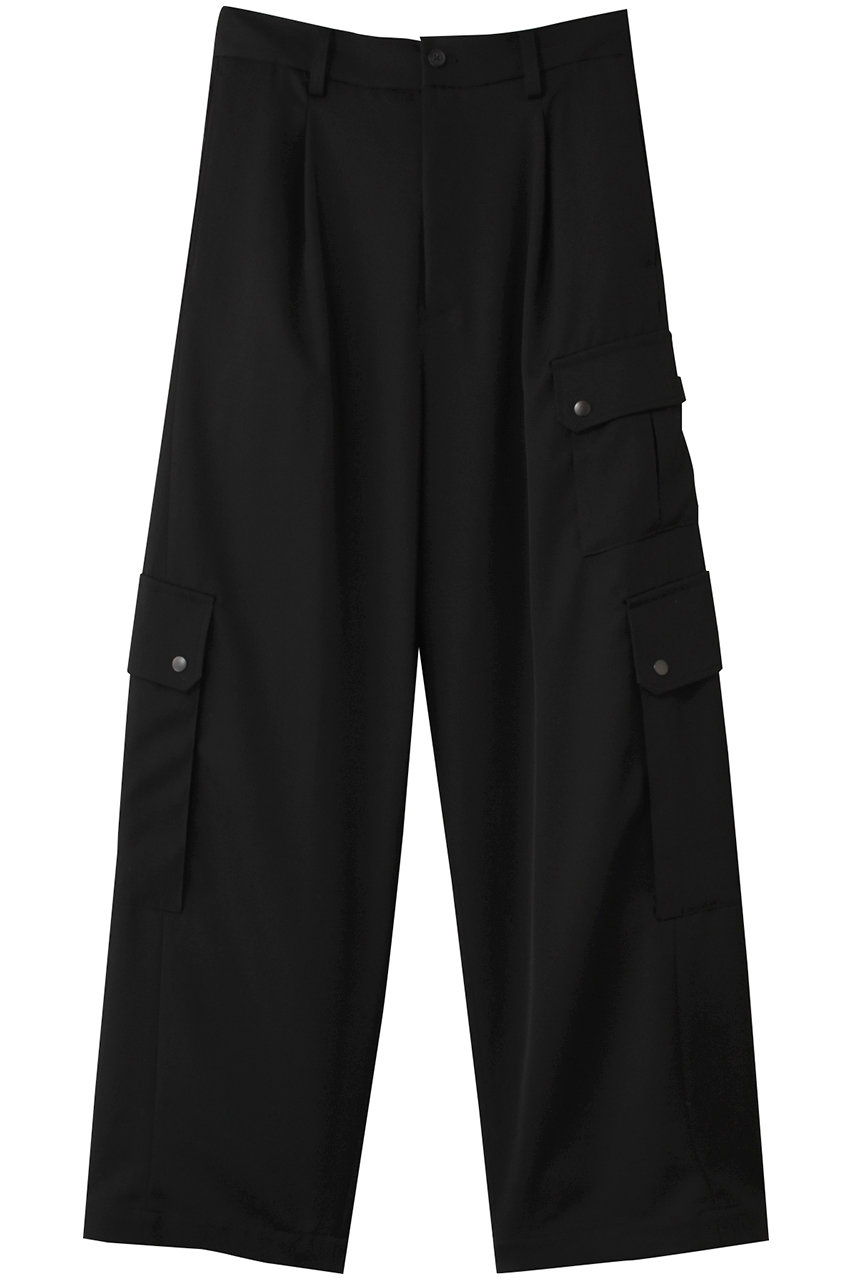 シュタイン/sssteinの【MEN】CARGO POCKET WIDE EASY TROUSERS(ブラック/ST.1100)