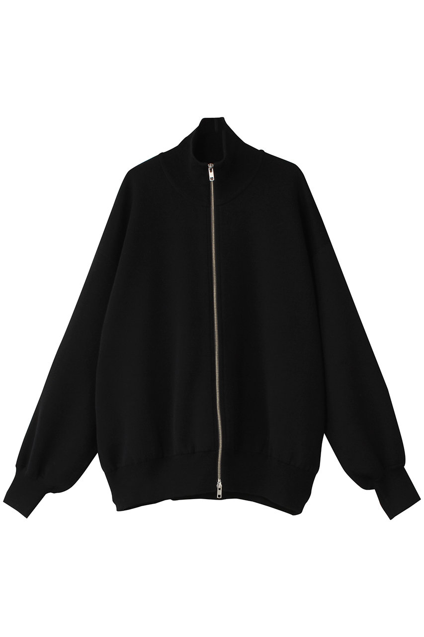 シュタイン/sssteinの【MEN】OVERSIZED DOUBLE KNIT ZIP JACKET(ブラック/ブラック/ST.1132)