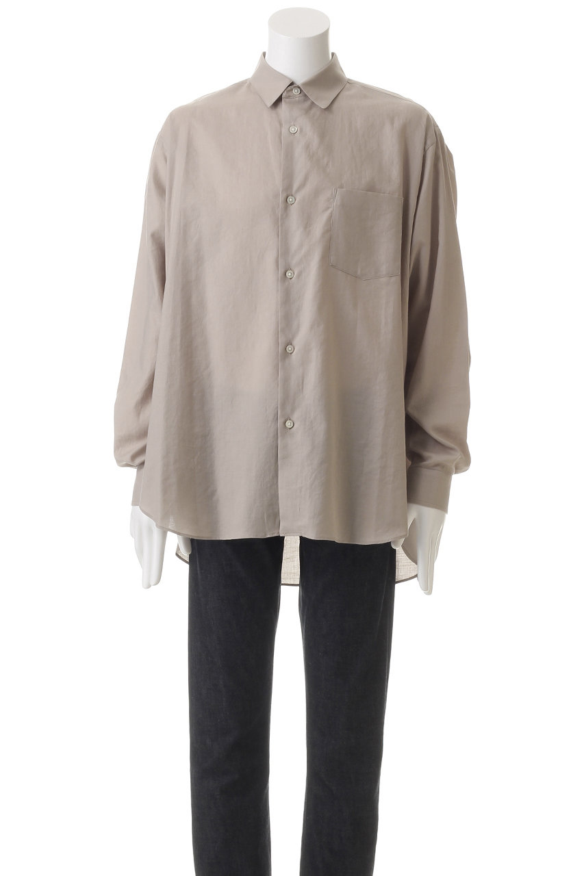 トップス ssstein OVERSIZED REGULAR COLLAR SHIRT S ssstein / シュタイン】OVERSIZED CUPRO OPEN COLLAR SS SHIRT