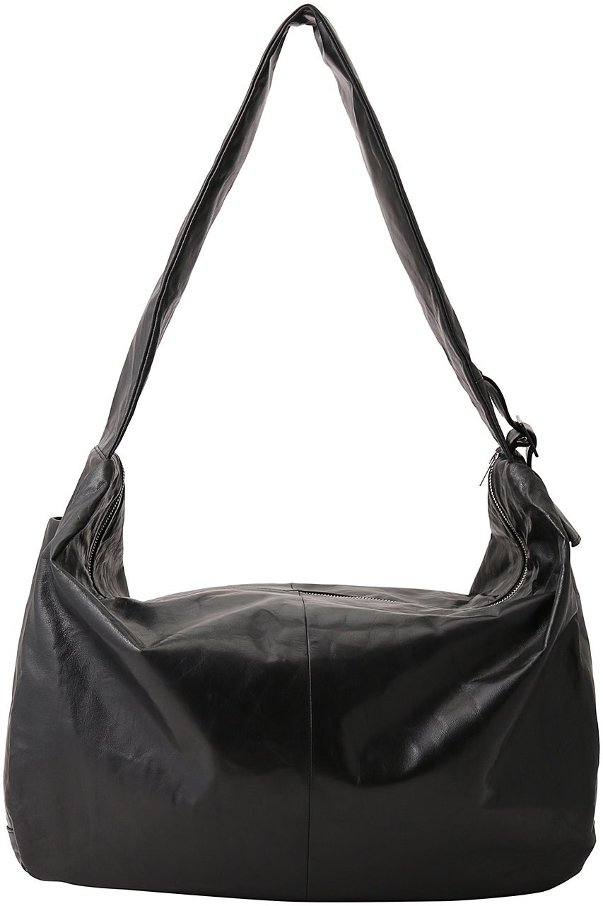 シュタイン/sssteinの【MEN】SHIRRING HANDLE LEATHER SHOULDER BAG(ブラック/ST.1180)