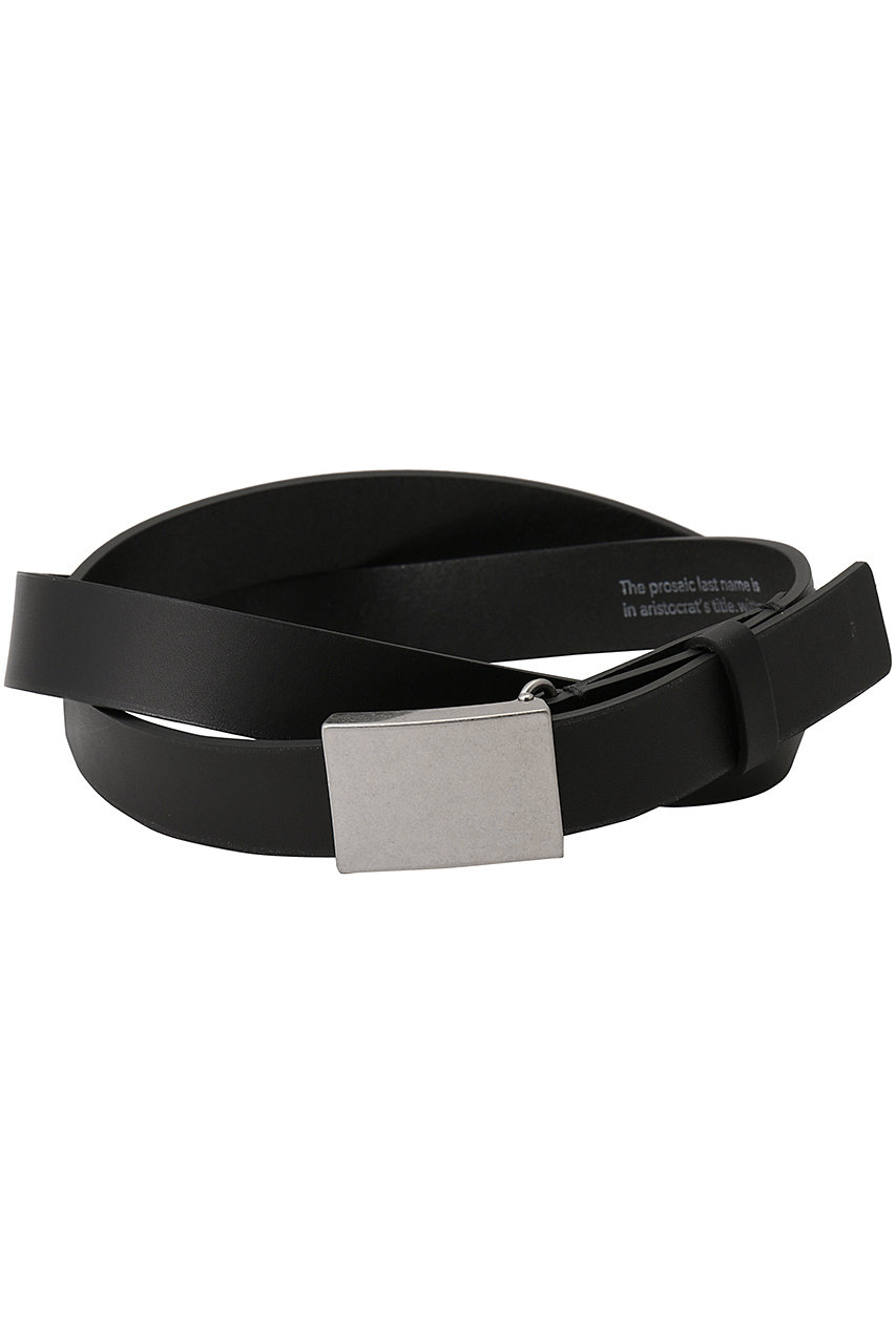 シュタイン/sssteinの【MEN】LEATHER BELT (PLAIN BUCKLE)(ブラック/ST.1182)