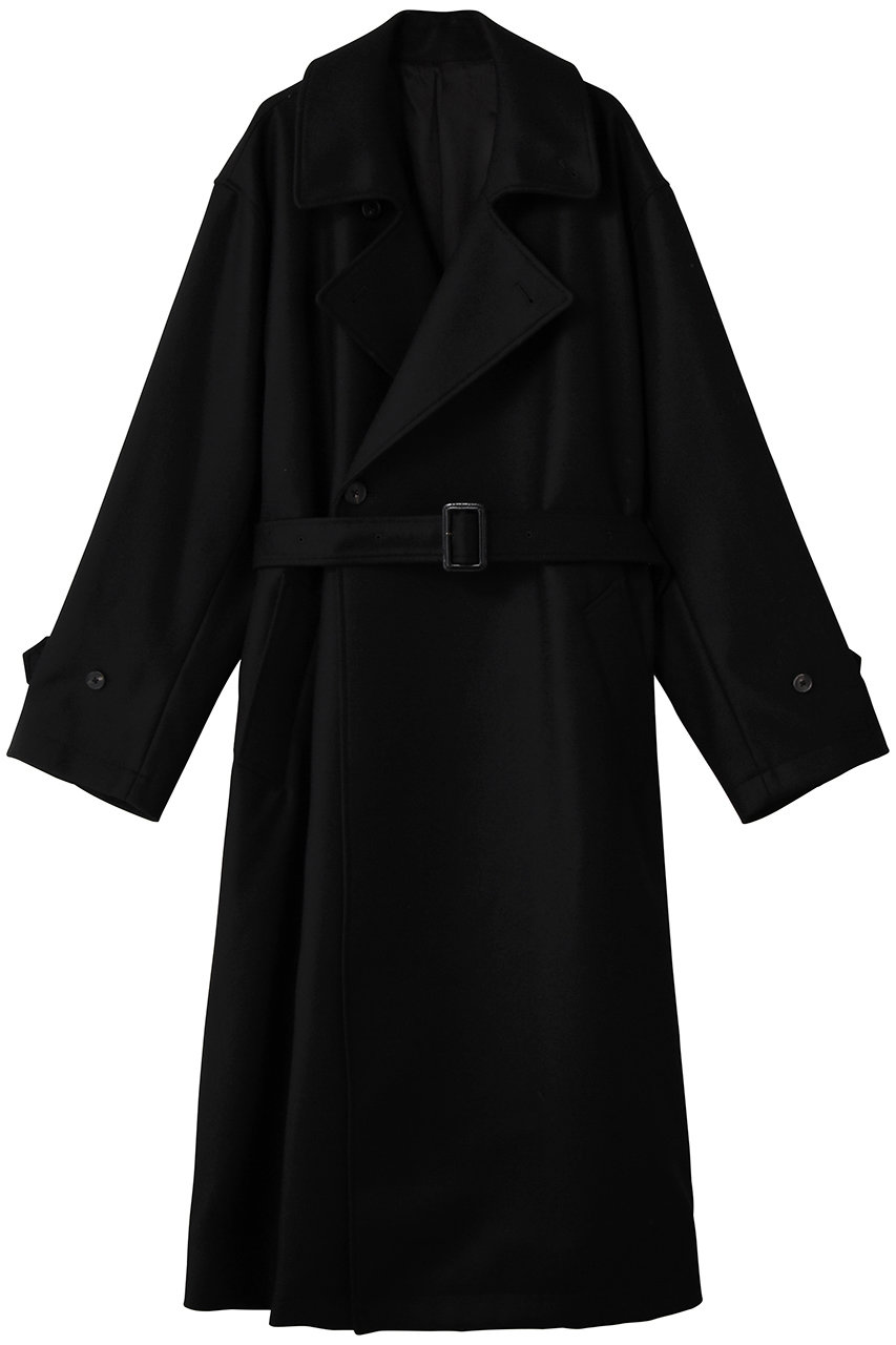STOCK STEIN WEAR ブラック　XS ドイツ製 stein(シュタイン) 20AWOVERSIZED HIGH NECK LSモックネック