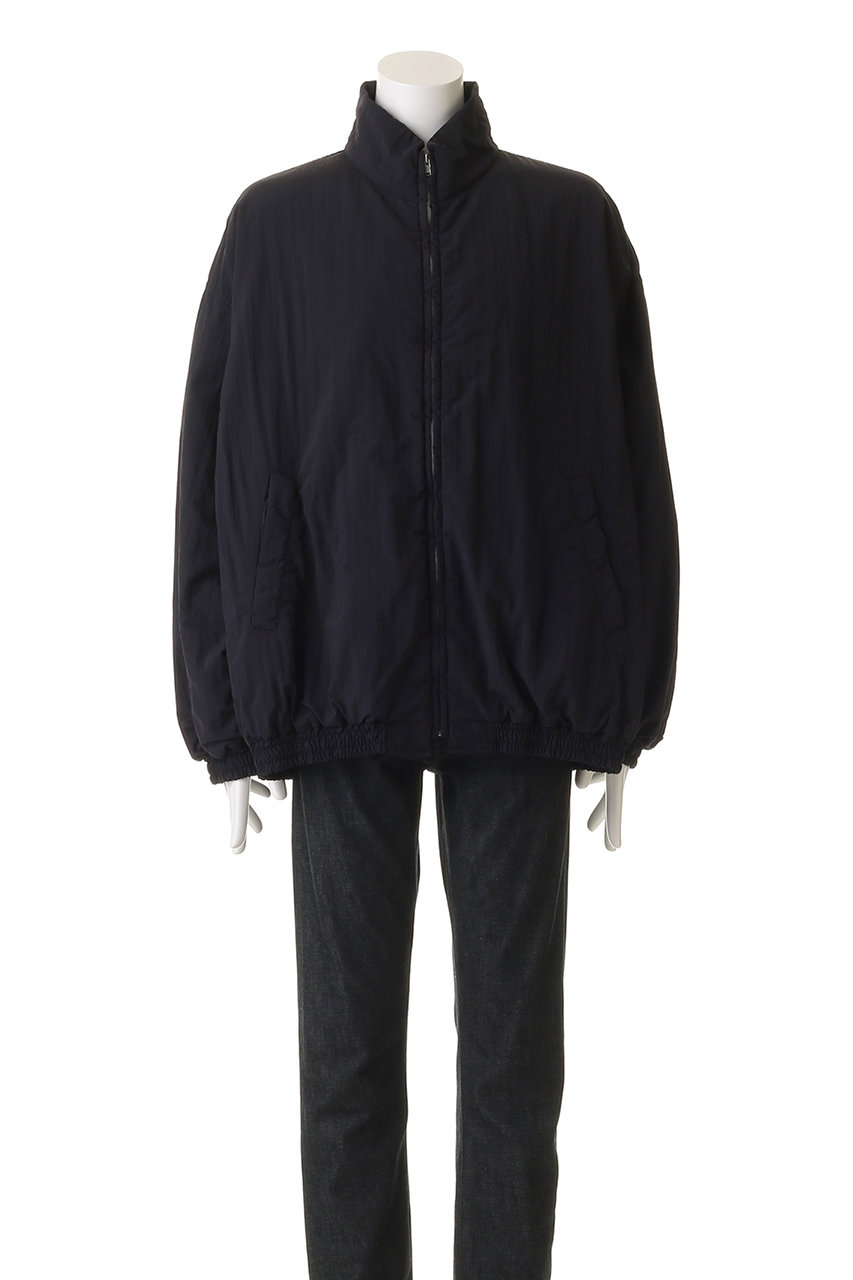 stein ダークネイビー ジャケット stein | シュタイン OVERSIZED MELTON HARRINGTON ZIP JACKET